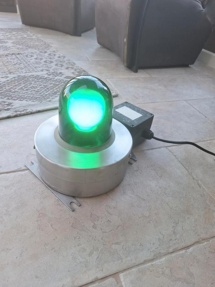 Industriële Groene Signaallamp, Antiek en Kunst, Antiek | Lampen, Ophalen of Verzenden