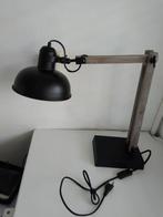 Bureau lamp industrieel, Huis en Inrichting, Lampen | Tafellampen, Ophalen of Verzenden, Hout