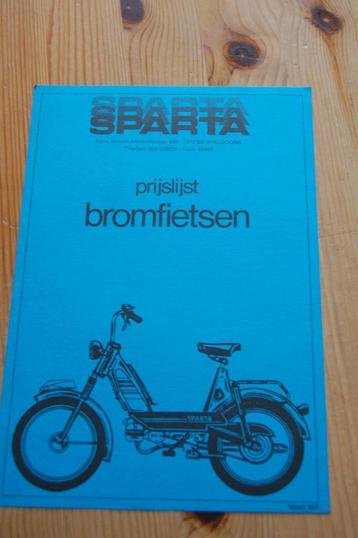 Sparta - Sachs prijslijst maart 1981 beschikbaar voor biedingen
