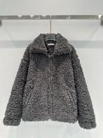 Grijze Teddy pluche warme wollen jas van Acne, Ophalen of Verzenden, Zo goed als nieuw, Grijs