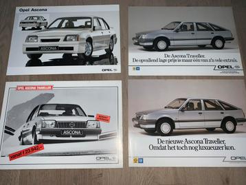 4 leaflets Opel Ascona C (Traveller) beschikbaar voor biedingen