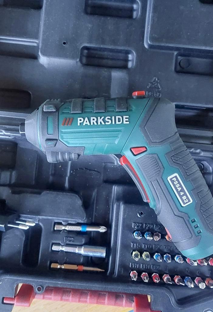 Parkside Accu Schroevendraaier PSSA 4 B2, Doe-het-zelf en Verbouw, Gereedschap | Boormachines, Gebruikt, Boor- en Schroefmachine