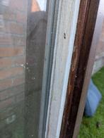 Hardhouten kozijn incl. raam 74x100cm, Doe-het-zelf en Verbouw, Glas en Ramen, Ophalen, Gevelraam of Ruit