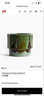 Nieuw - 2 H&M Home bloempotten (2 maten huidige collectie), Rond, Nieuw, Ophalen of Verzenden, Minder dan 25 cm