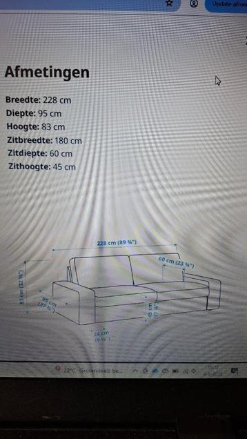 3 zits bank kivik ikea - afbeelding 3