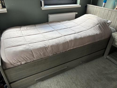 Complete Slaapkamer kast met Bed en Nachtkastje, Huis en Inrichting, Slaapkamer | Bedden, Gebruikt, Eenpersoons, 100 cm, 200 cm