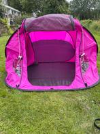 2/3-persoons tent met voortent – roze, met draagtas