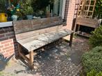 Leuk houten tuinbankje, Ophalen, Gebruikt, Hout