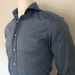 Suitsupply shirt - overhemd - shine blue cotton two ply, Halswijdte 38 (S) of kleiner, Zo goed als nieuw, Suitsupply, Verzenden