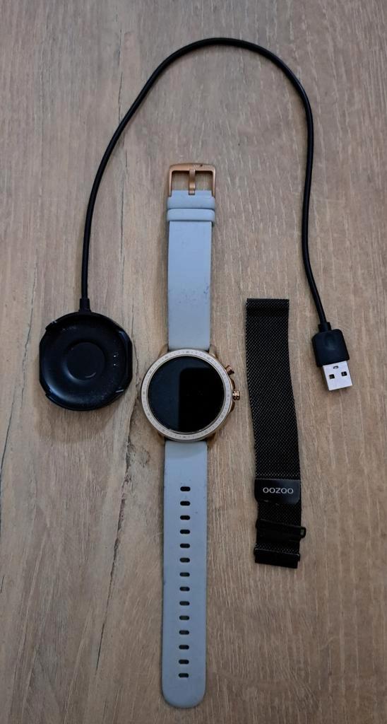 Oozzo Smartwatch, Sieraden, Tassen en Uiterlijk, Smartwatches, Gebruikt, Android, Grijs, Afstand, Calorieverbanding, Conditie