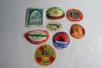 8 Originele antieke koffer reis stickers / labels, Ophalen of Verzenden, Gebruikt, Overige typen