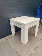Witte Bijzettafel - 50x59cm, Hoogte 45cm, Ophalen, Minder dan 45 cm, Minder dan 55 cm, Vierkant