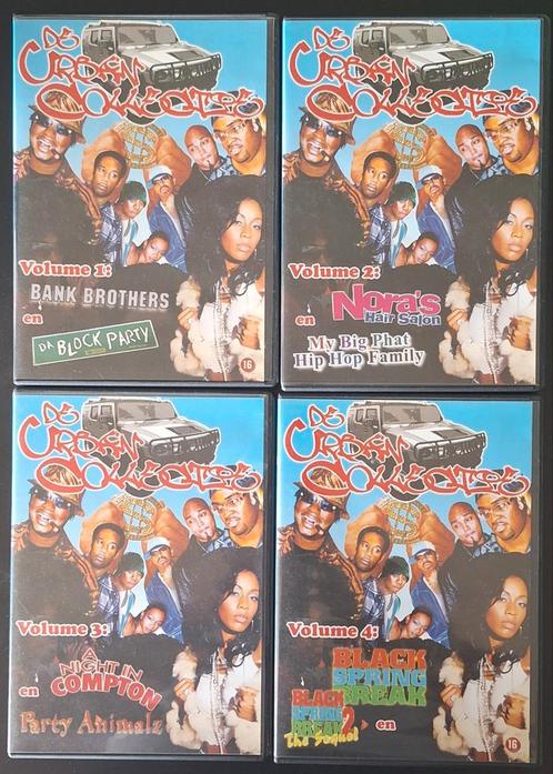 Urban Collection - 4 CD's & 8 Films - €15, Cd's en Dvd's, Dvd's | Komedie, Gebruikt, Overige genres, Boxset, Vanaf 16 jaar, Ophalen of Verzenden