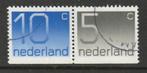Nederland 1976 C124 Crouwel 10c+5c-paar, Gest, Ophalen of Verzenden, Na 1940, Gestempeld