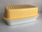 Tupperware grote bakkersdoos brooddoos doos wit geel, Ophalen of Verzenden, Geel, Bus of Trommel