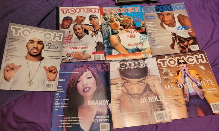 7 Touch urban magazine's 2001- 2002 r&b, hiphop, Boeken, Tijdschriften en Kranten, Zo goed als nieuw, Muziek, Film of Tv, Ophalen of Verzenden