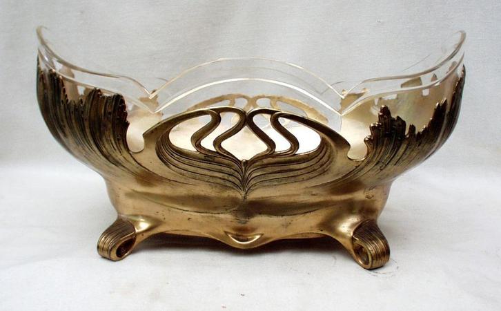 Jugendstil jardinière - Orivit., Antiek en Kunst, Antiek | Servies los, Ophalen of Verzenden