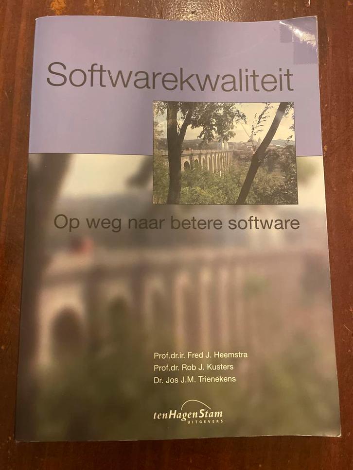 Softwarekwaliteit - Heemstra, Kusters, Trienekens, Boeken, Informatica en Computer, Gelezen, Software, Ophalen of Verzenden