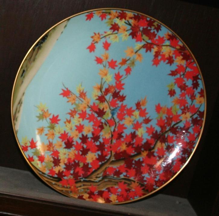Hondo nuthatch and maple tree by Franklin Mint, Antiek en Kunst, Antiek | Porselein, Ophalen of Verzenden