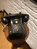 Vintage Zwarte Telefoon met Draaischijf - Jaren '60, Telecommunicatie, Vaste telefoons | Niet Draadloos, Ophalen of Verzenden