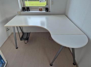 Ruim Ikea Galant hoekbureau met 2x uitbreiding en extra's 