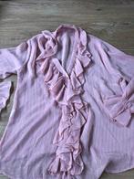 Zgan blouse met volant mt M boetiekje, Maat 38/40 (M), Boetiekje, Ophalen of Verzenden, Zo goed als nieuw