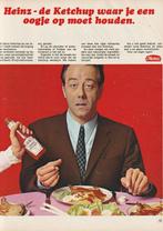 Retro reclame 1969 Heinz ketchup houd er 'n oogje op, Verzenden, Overige typen