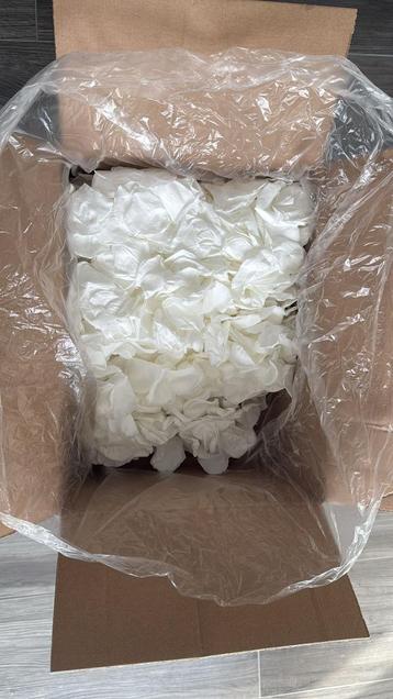 Geconserveerde Rozenblaadjes Wit beschikbaar voor biedingen