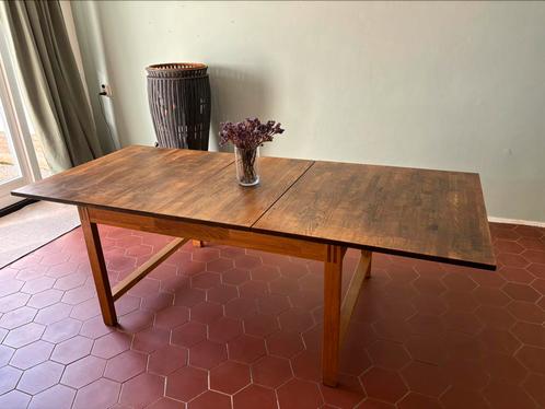 Grenen/eiken? Verlengbare eettafel, Huis en Inrichting, Tafels | Eettafels, Gebruikt, 50 tot 100 cm, Vijf personen of meer, Rechthoekig