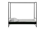 Stijlvol ikea Hemelbed - Metaal 90x200, Ophalen, Zwart, Tweepersoons, 140 cm