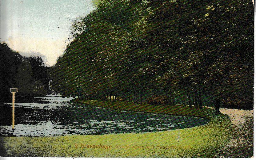's-GRAVENHAGE - GROOTE VIJVER in 't HAAGSCHE BOSCHJES, Verzamelen, Ophalen of Verzenden, Voor 1920, Gelopen, Zuid-Holland
