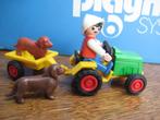 speeltuin huis Rosa 3715 kind tractor aanhanger vintage hond, Complete set, Ophalen of Verzenden, Zo goed als nieuw