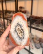 Prachtige carneool punt met druzy, Ophalen of Verzenden