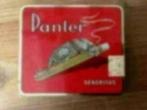 Sigarenblikje panter ( senoritas ), Verzamelen, Ophalen of Verzenden, Gebruikt, Tabaksdoos of Verpakking