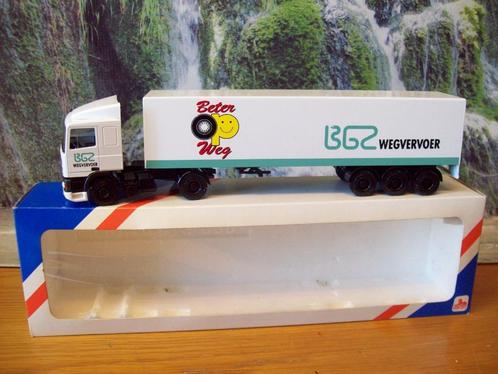Lion Toys - Daf 95 -  BGZ Wegvervoer - Beter op Weg  in doos, Hobby en Vrije tijd, Modelauto's | 1:50, Zo goed als nieuw, Bus of Vrachtwagen