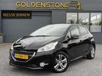 Peugeot 208 1.2 PureTech Allure 2e Eigenaar,Navi,Pano,Clima,, Voorwielaandrijving, Gebruikt, Euro 6, Zwart