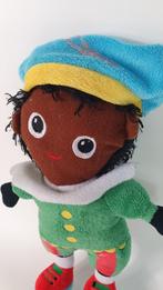 Zwarte Piet knuffel pop, groen pak. 32 cm. 8B12, Overige typen, Gebruikt, Ophalen of Verzenden