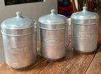 Koffie thee suiker voorraadbussen aluminium, Ophalen of Verzenden