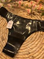 String / Latex / Maat L, Verzenden, Zwart, String