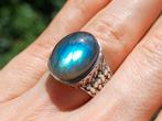 Vanoli 925 zilveren ring met labradoriet maat 17,5, Daiva1973@hotmail.com, Vanoli, Overige kleuren, Amsterdam