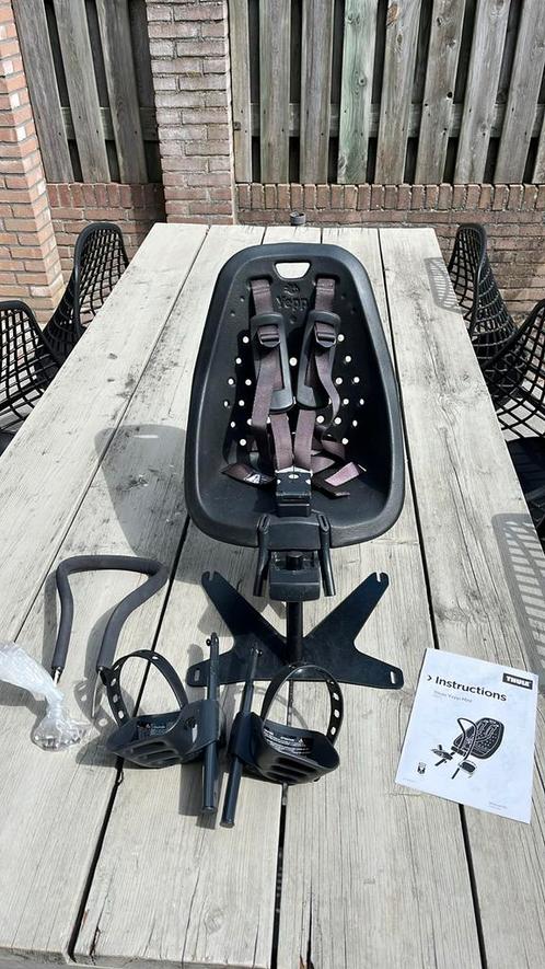 Thule Yepp mini bakfietsstoeltje (Urban Arrow), Fietsen en Brommers, Fietsaccessoires | Fietsstoeltjes, Gebruikt, Voetsteuntjes