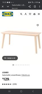 ikea lisboa salontafel, Ophalen, Nieuw, 25 tot 50 cm, Rechthoekig