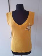 Gele Zara V-hals top - maat L, Zara, Geel, Maat 42/44 (L), Ophalen of Verzenden