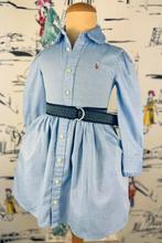 Ralph Lauren blauwe Oxford jurk maat 3 NIEUW, Kinderen en Baby's, Kinderkleding | Maat 98, Nieuw, Ralph Lauren, Meisje, Ophalen of Verzenden