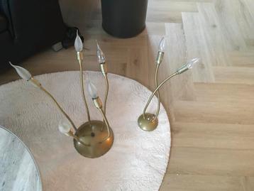 Vintage Spoetnik Lampen - Goudkleurig & Flexibel beschikbaar voor biedingen