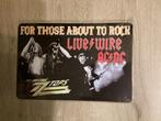 ACDC ZZTP TOP Live Wire Reclamebord (geen emaille), Ophalen of Verzenden, Nieuw, Reclamebord