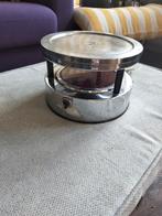 Vintage Warmhoudplaatje, Gebruikt, Ophalen of Verzenden, Metaal, Grijs