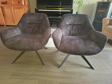 Mooie grijze velvet stoel(en) fauteuil(s) beschikbaar voor biedingen