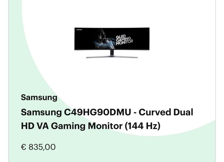 Monitor + Bureausteun (GOED LEZEN!), Computers en Software, Monitoren, Gebruikt, 101 t/m 150 Hz, HDMI, Gaming, In hoogte verstelbaar
