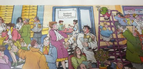 prent apotheek, Huis en Inrichting, Woonaccessoires | Schilderijen, Tekeningen en Foto's, Ophalen of Verzenden, 'T Olde Gre-j